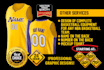 create a professional lakers logo with your name