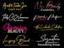 do handwritten,signature,scripted and feminine calligraphy logo
