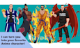 draw anime concept characters design
