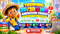 create best kids learning videos for youtube, kids channel