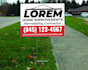 create professional yard sign within 24 hours