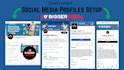 create and optimize social media accounts and business pages for brand growth