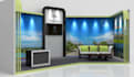 do 3d trade booth, exhibition stall, kiosk