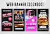 design stunning web banner or google ads