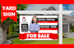 design sign board, yard sign, web banner, flyer and signage