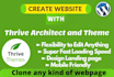 clone any web page into thrive architect and thrive theme