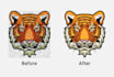 vector tracing, convert raster logo or image into vector