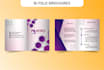 design creative tri and bi fold brochures