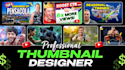 design  high CTR youtube thumbnail in 3hrs