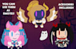 draw or animate any character you want in helltaker chibi style