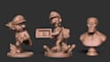 sculpt 3d models and characters for 3d printing