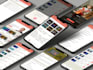 design creative mobile app UI and website UI