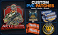 make custom embroidered, chenille, pvc, woven and leather patches