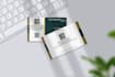 professional uv gloss business and visiting card design