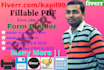 create fillable pdf form