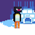 create a high quality minecraft pixel art profile picture