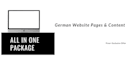 create or update your website content in english or german