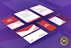 design modern professional business cards and brand stationery