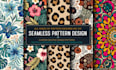 design seamless patterns for textile, fabric, clothing and monogram patterns