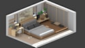 make 3d low poly room