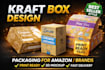 design premium kraft box packaging design print ready