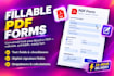 create jotform, typeform, google forms and fillable pdf forms in 12 hours