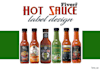 design a creative unique hot sauce label