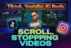 edit short videos with subtitles and kinetic typography for ads