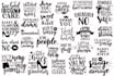 do creative svg lettering quotes bundle design