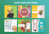 design social media post and cover design