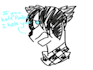 make badly drawn cursed furry art