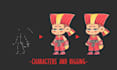 create 2d illustration characters and animated sprites for games