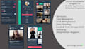 design UI UX of android application and layout templates