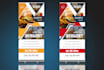 design creative roll up, banner