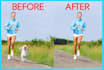 remove background and watermark by photoshop clipping path