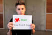 make 10 celebrities holding sign with your logo