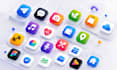 modern app icon for android and ios game and app icon design