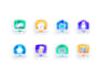 modern app icon for android and ios game and app icon design