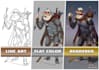 draw an awesome realistic dungeons and dragons character