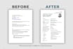 design modern editable resume or CV in word and PDF