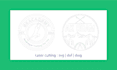 provide laser cutting, laser engraving, dxf, svg,  vector line art, cut contour