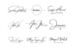 do signature, handwritten, cursive  logo design