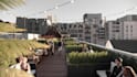 design and render exceptional modern rooftop landscape