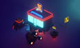 create low poly 3d environments, assets