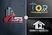 design real estate construction property and business logo