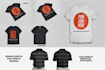 do tshirts,polo shirts mockups with your design