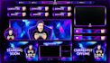 design twitch, kick logo, overlay, alerts, panels and emotes