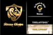 design 3d elegant silver and gold logo