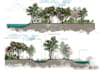 create 2d sections,elevations, plans of architectural and landscape projects