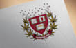 design custom emblem crest, badge stamp university logo